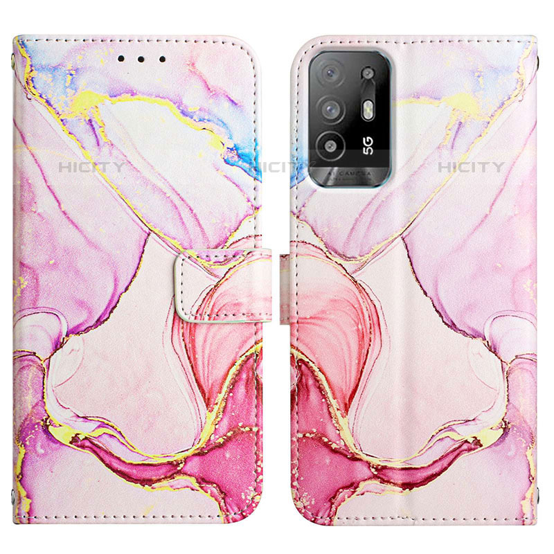 Funda de Cuero Cartera con Soporte Patron de Moda Carcasa Y04B para Oppo A94 5G