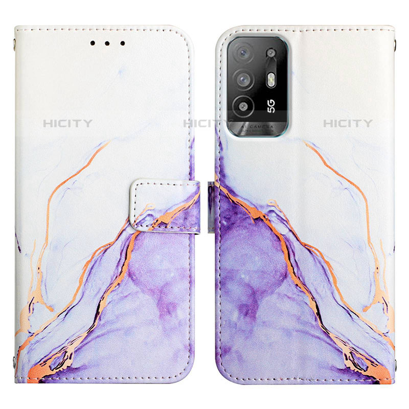 Funda de Cuero Cartera con Soporte Patron de Moda Carcasa Y04B para Oppo A95 5G