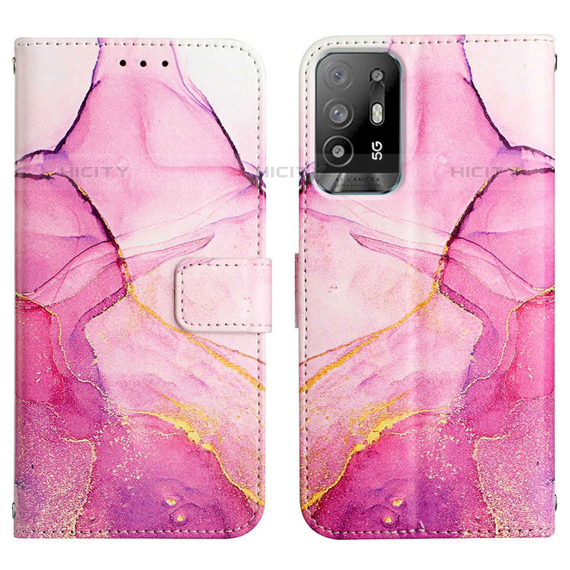 Funda de Cuero Cartera con Soporte Patron de Moda Carcasa Y04B para Oppo F19 Pro+ Plus 5G