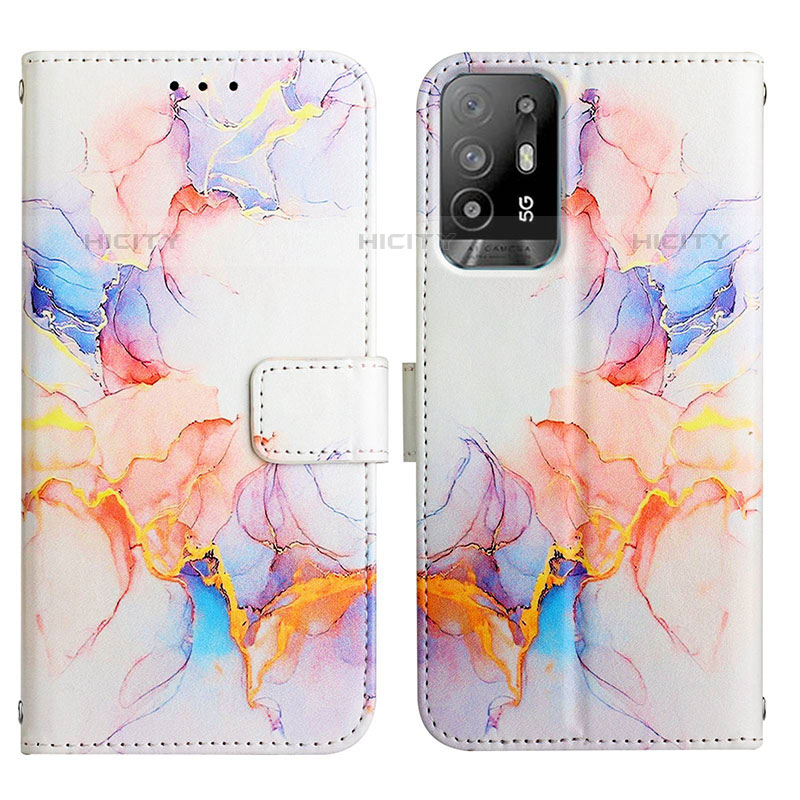 Funda de Cuero Cartera con Soporte Patron de Moda Carcasa Y04B para Oppo F19 Pro+ Plus 5G