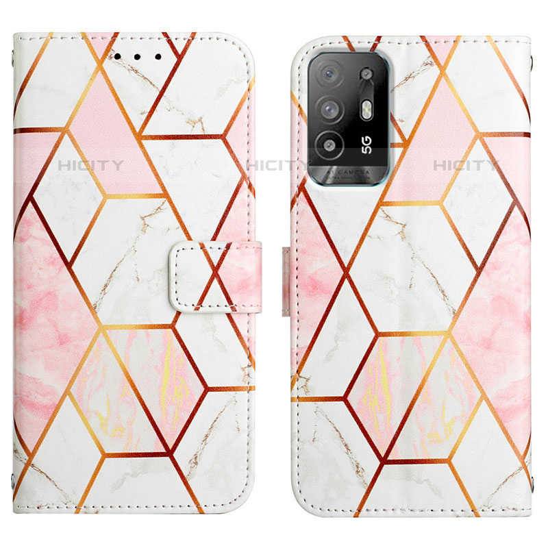 Funda de Cuero Cartera con Soporte Patron de Moda Carcasa Y04B para Oppo F19 Pro+ Plus 5G