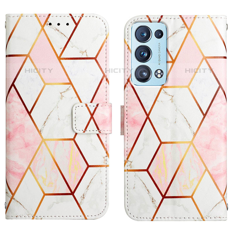 Funda de Cuero Cartera con Soporte Patron de Moda Carcasa Y04B para Oppo Reno6 Pro 5G