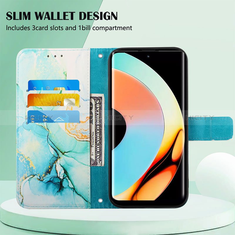 Funda de Cuero Cartera con Soporte Patron de Moda Carcasa Y04B para Realme 10 Pro+ Plus 5G