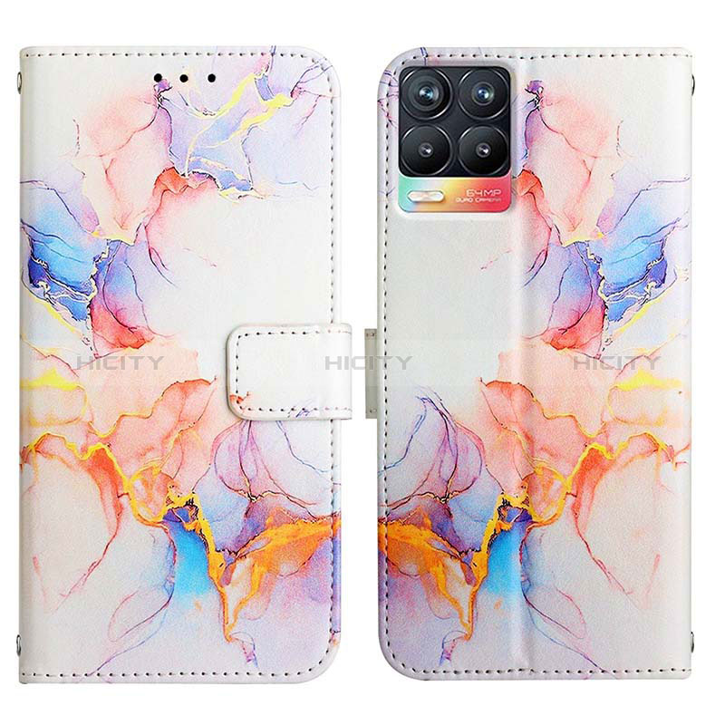 Funda de Cuero Cartera con Soporte Patron de Moda Carcasa Y04B para Realme 8 4G