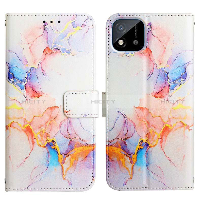 Funda de Cuero Cartera con Soporte Patron de Moda Carcasa Y04B para Realme C20