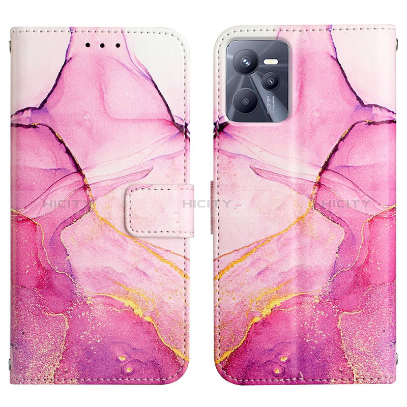 Funda de Cuero Cartera con Soporte Patron de Moda Carcasa Y04B para Realme C35