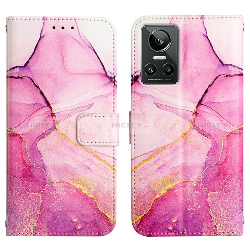 Funda de Cuero Cartera con Soporte Patron de Moda Carcasa Y04B para Realme GT Neo3 5G