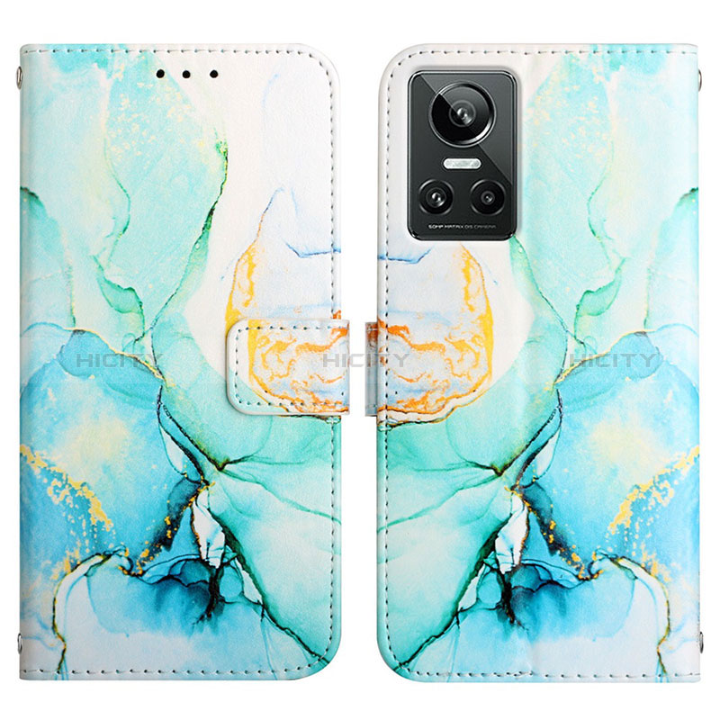 Funda de Cuero Cartera con Soporte Patron de Moda Carcasa Y04B para Realme GT Neo3 5G