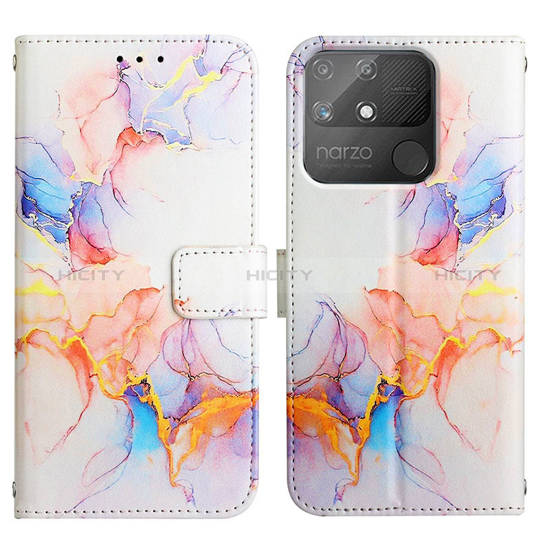 Funda de Cuero Cartera con Soporte Patron de Moda Carcasa Y04B para Realme Narzo 50A