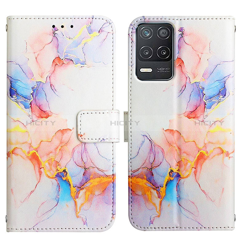 Funda de Cuero Cartera con Soporte Patron de Moda Carcasa Y04B para Realme Q3i 5G