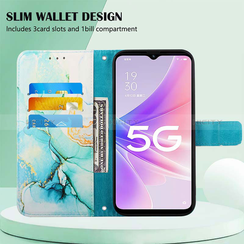 Funda de Cuero Cartera con Soporte Patron de Moda Carcasa Y04B para Realme V23i 5G