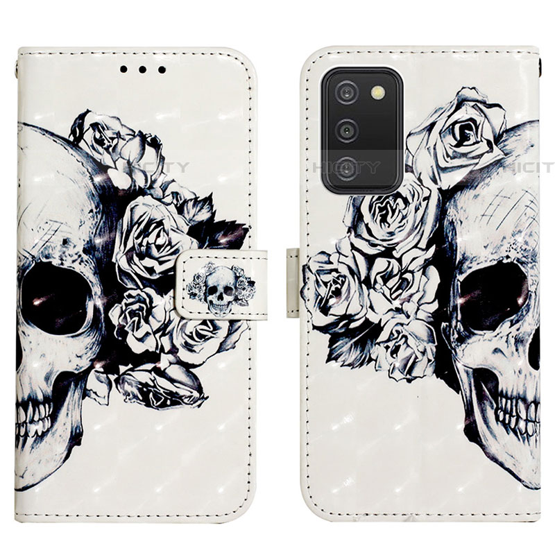 Funda de Cuero Cartera con Soporte Patron de Moda Carcasa Y04B para Samsung Galaxy A03s