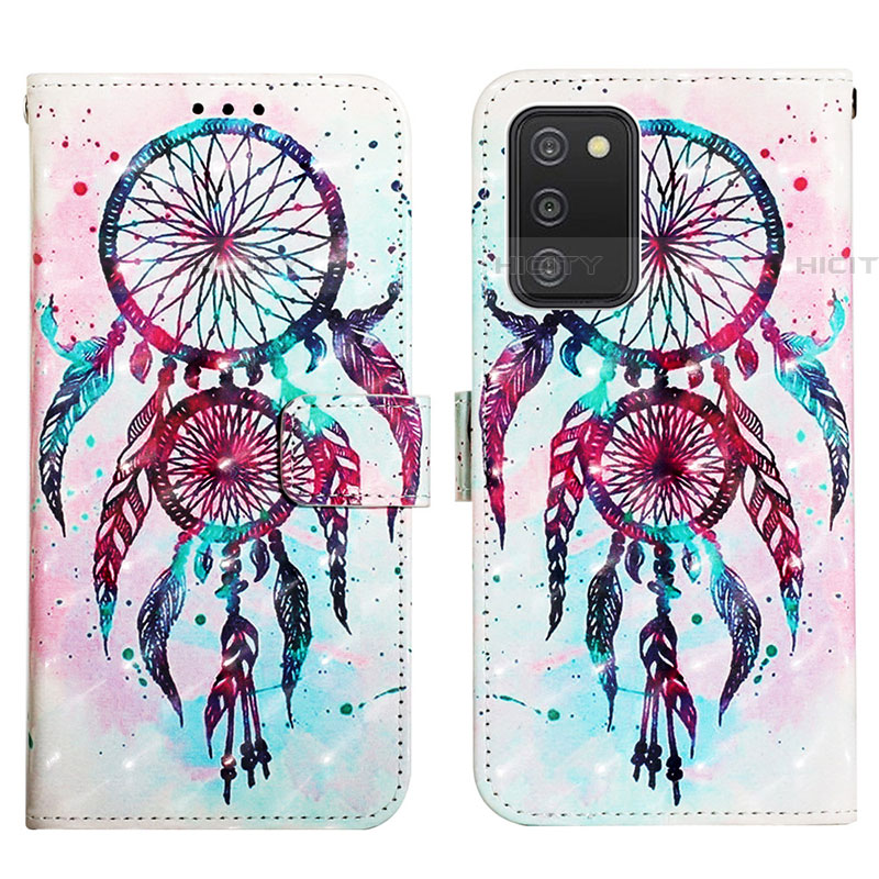 Funda de Cuero Cartera con Soporte Patron de Moda Carcasa Y04B para Samsung Galaxy A03s Multicolor