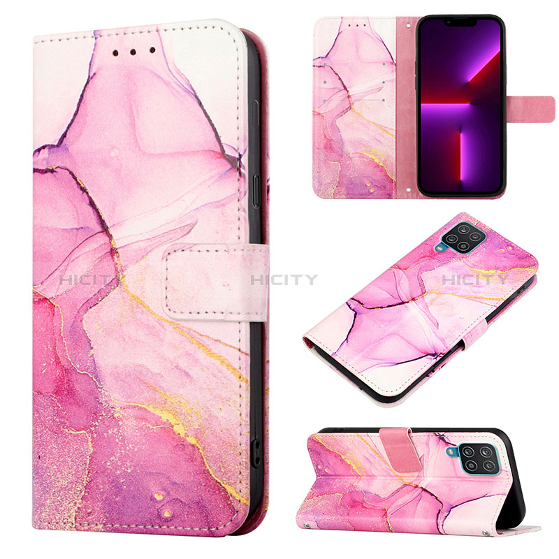 Funda de Cuero Cartera con Soporte Patron de Moda Carcasa Y04B para Samsung Galaxy A12 5G