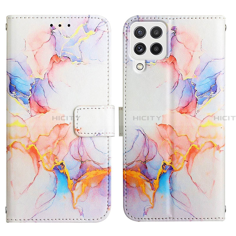 Funda de Cuero Cartera con Soporte Patron de Moda Carcasa Y04B para Samsung Galaxy A22 4G