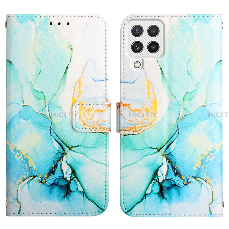 Funda de Cuero Cartera con Soporte Patron de Moda Carcasa Y04B para Samsung Galaxy A22 4G