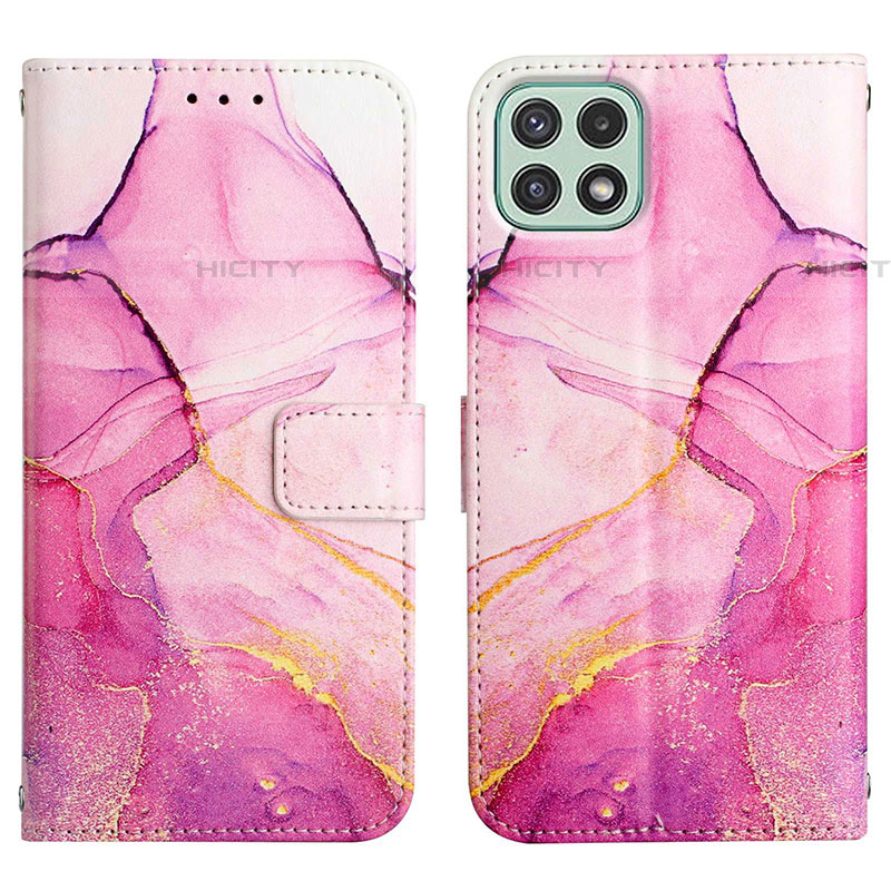 Funda de Cuero Cartera con Soporte Patron de Moda Carcasa Y04B para Samsung Galaxy F42 5G