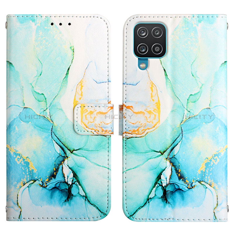 Funda de Cuero Cartera con Soporte Patron de Moda Carcasa Y04B para Samsung Galaxy M12