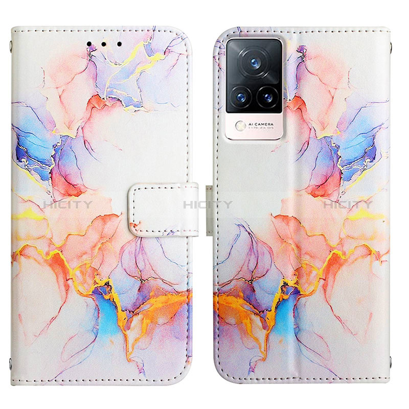 Funda de Cuero Cartera con Soporte Patron de Moda Carcasa Y04B para Vivo V21 5G