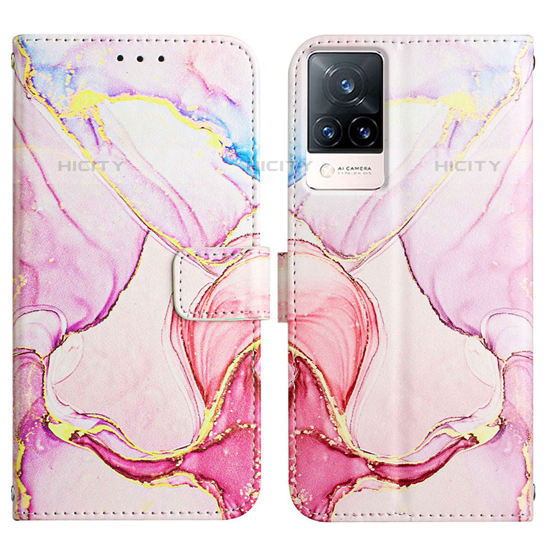 Funda de Cuero Cartera con Soporte Patron de Moda Carcasa Y04B para Vivo V21s 5G