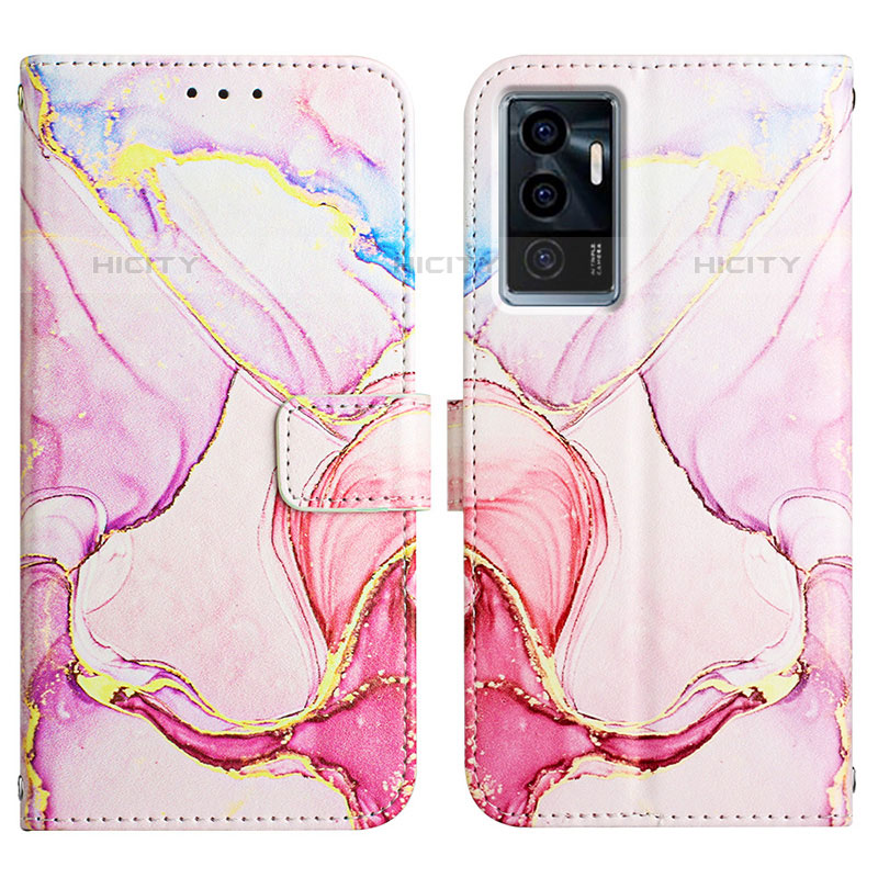 Funda de Cuero Cartera con Soporte Patron de Moda Carcasa Y04B para Vivo V23e