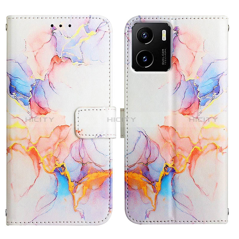 Funda de Cuero Cartera con Soporte Patron de Moda Carcasa Y04B para Vivo Y01