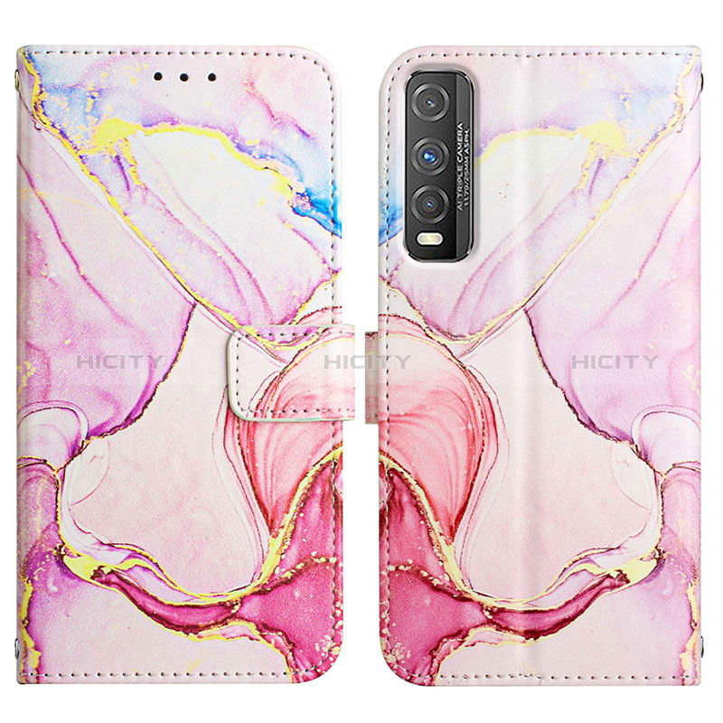 Funda de Cuero Cartera con Soporte Patron de Moda Carcasa Y04B para Vivo Y50t