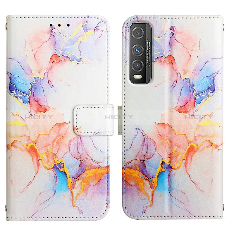 Funda de Cuero Cartera con Soporte Patron de Moda Carcasa Y04B para Vivo Y51s 5G