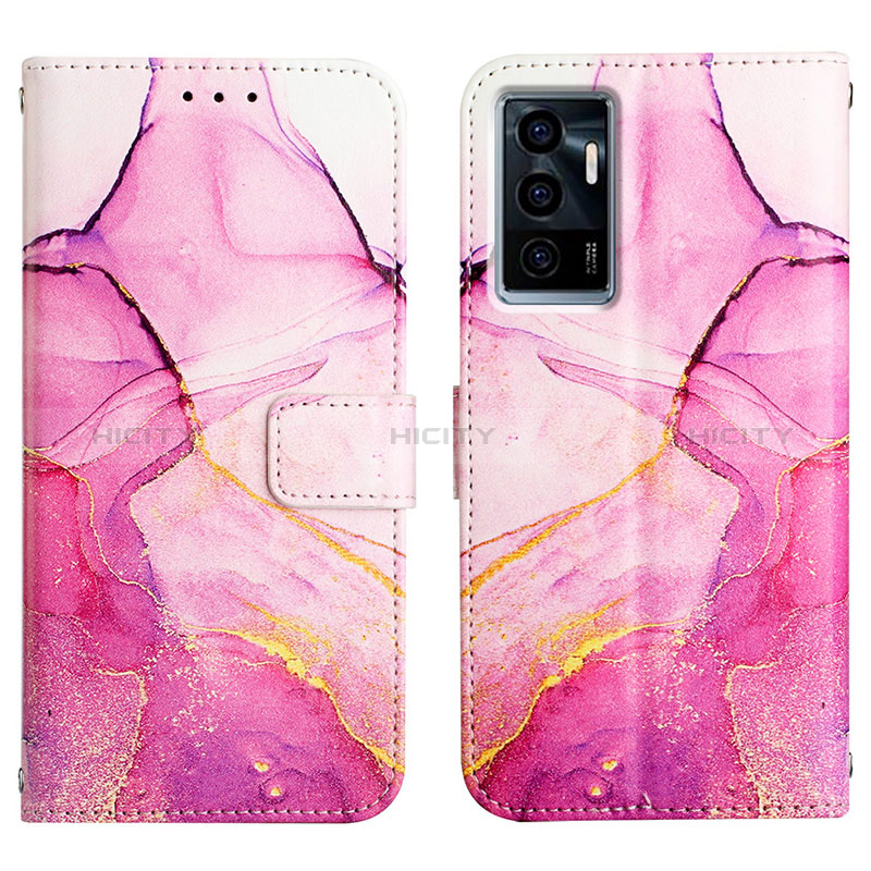 Funda de Cuero Cartera con Soporte Patron de Moda Carcasa Y04B para Vivo Y75 4G