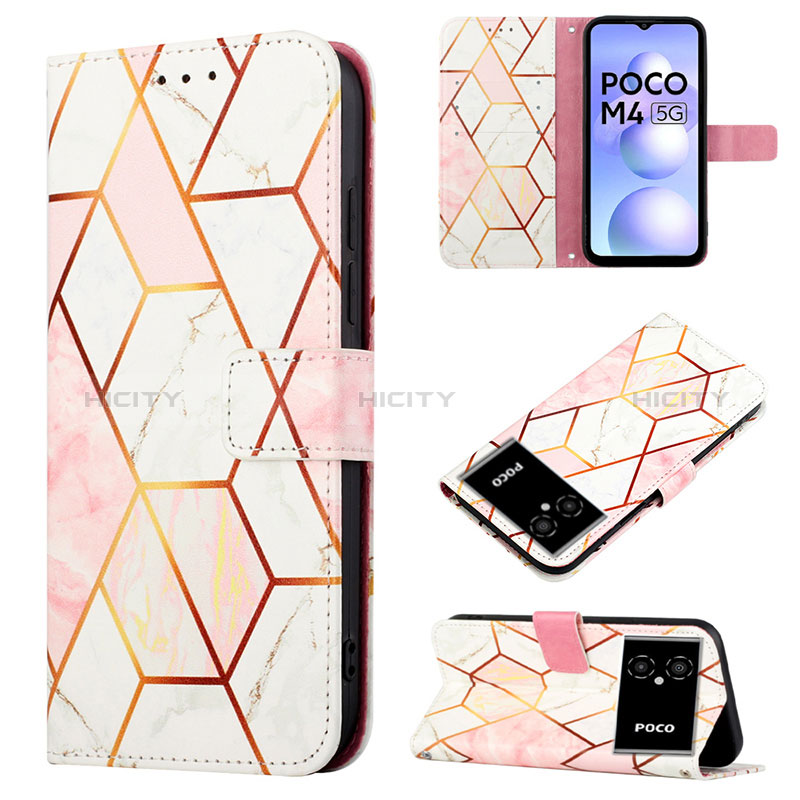 Funda de Cuero Cartera con Soporte Patron de Moda Carcasa Y04B para Xiaomi Poco M4 5G