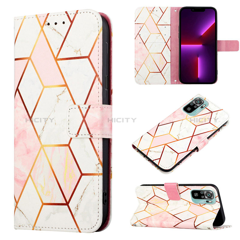 Funda de Cuero Cartera con Soporte Patron de Moda Carcasa Y04B para Xiaomi Redmi Note 10S 4G