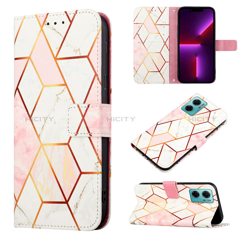 Funda de Cuero Cartera con Soporte Patron de Moda Carcasa Y04B para Xiaomi Redmi Note 11E 5G