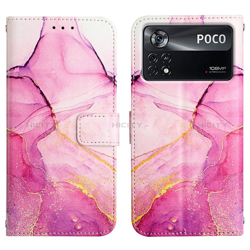 Funda de Cuero Cartera con Soporte Patron de Moda Carcasa Y04B para Xiaomi Redmi Note 11E Pro 5G