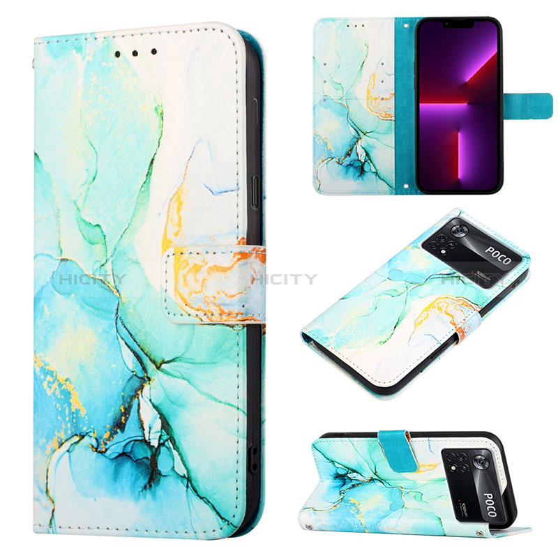 Funda de Cuero Cartera con Soporte Patron de Moda Carcasa Y04B para Xiaomi Redmi Note 11E Pro 5G