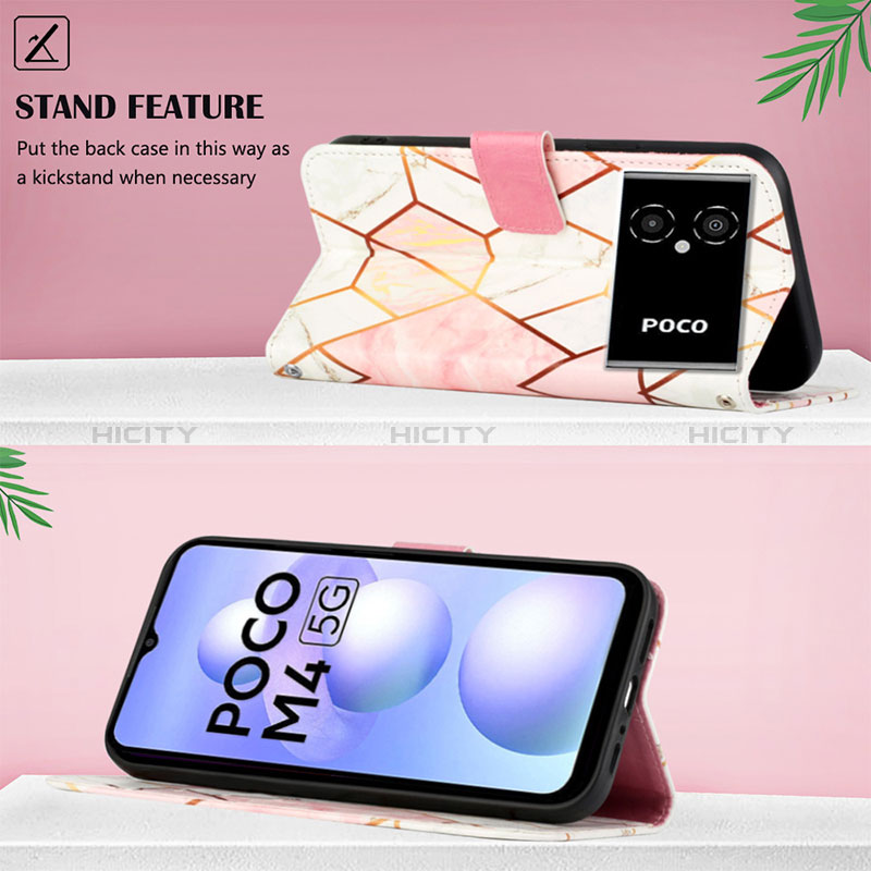 Funda de Cuero Cartera con Soporte Patron de Moda Carcasa Y04B para Xiaomi Redmi Note 11R 5G