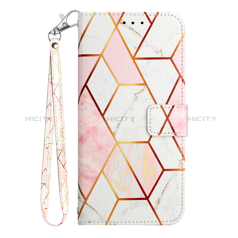 Funda de Cuero Cartera con Soporte Patron de Moda Carcasa Y05B para Samsung Galaxy A12 Blanco