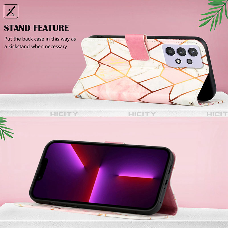 Funda de Cuero Cartera con Soporte Patron de Moda Carcasa Y05B para Samsung Galaxy A32 4G