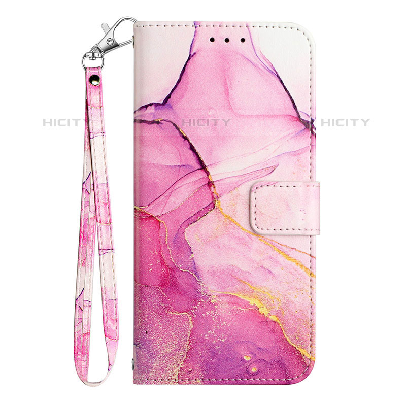 Funda de Cuero Cartera con Soporte Patron de Moda Carcasa Y05B para Samsung Galaxy M33 5G Rosa Roja