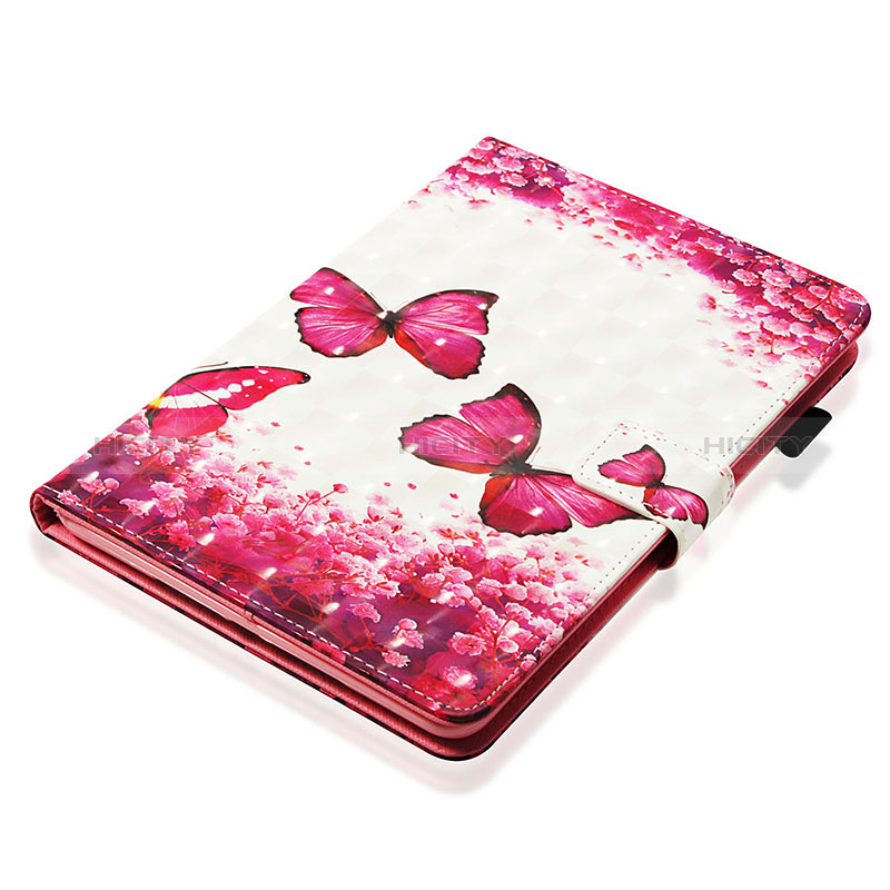 Funda de Cuero Cartera con Soporte Patron de Moda Carcasa Y06B para Apple iPad Mini 4 Rojo