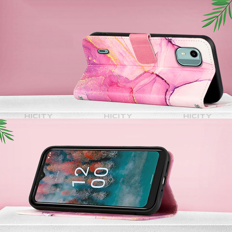 Funda de Cuero Cartera con Soporte Patron de Moda Carcasa YB1 para Nokia C12