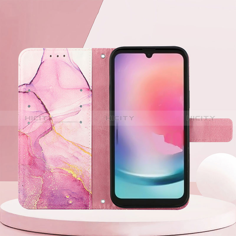 Funda de Cuero Cartera con Soporte Patron de Moda Carcasa YB1 para Samsung Galaxy A24 4G