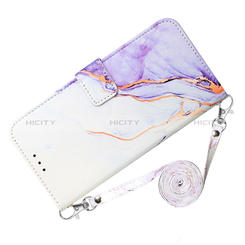 Funda de Cuero Cartera con Soporte Patron de Moda Carcasa YB1 para Samsung Galaxy Quantum4 5G