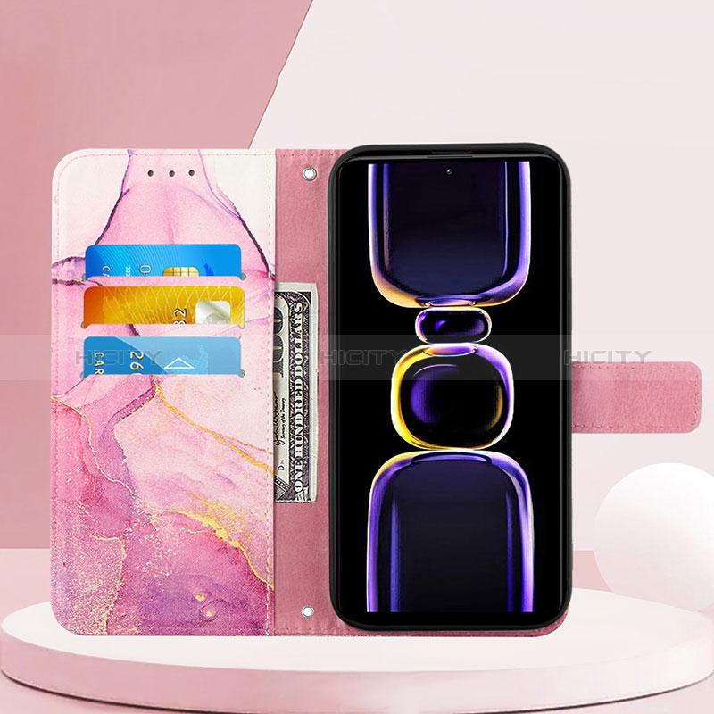 Funda de Cuero Cartera con Soporte Patron de Moda Carcasa YB1 para Xiaomi Redmi K60 5G