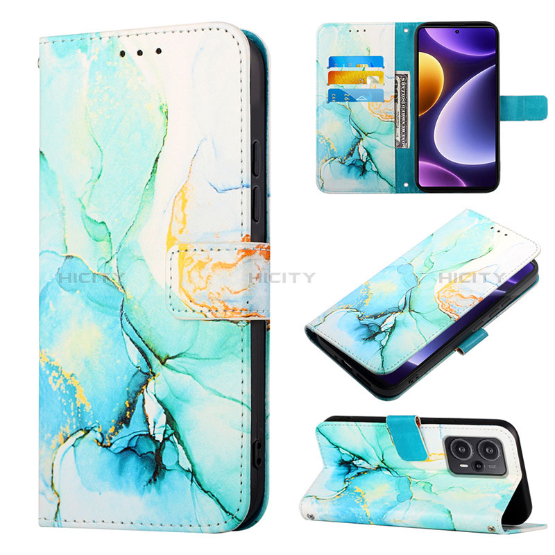 Funda de Cuero Cartera con Soporte Patron de Moda Carcasa YB1 para Xiaomi Redmi Note 12 Turbo 5G