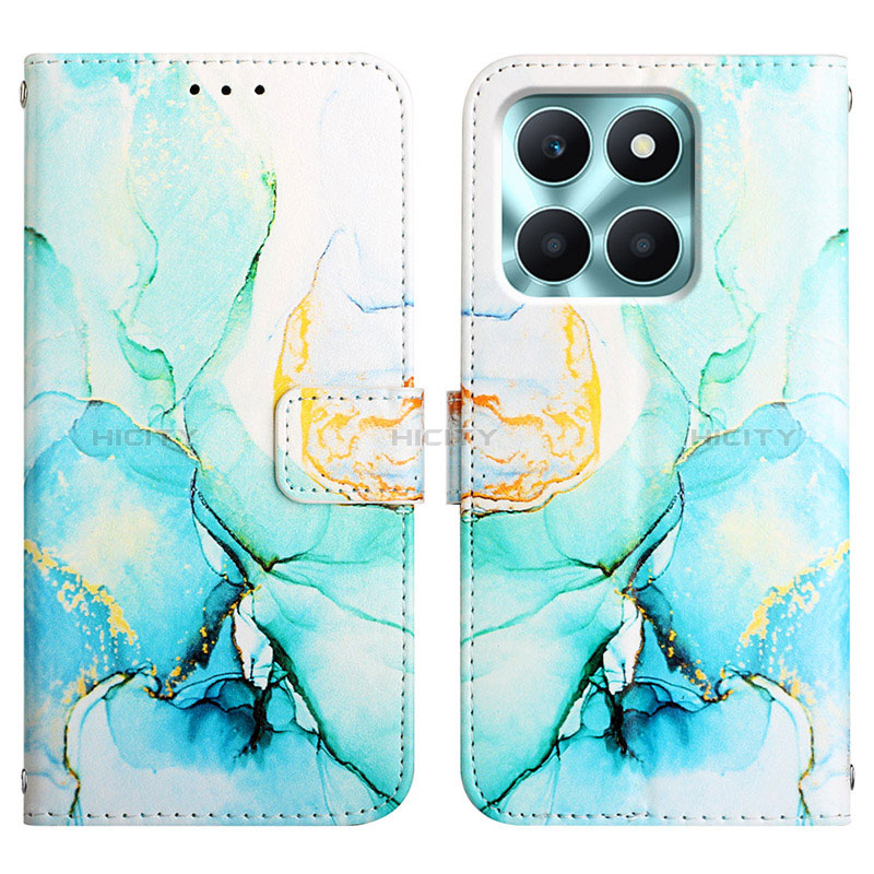 Funda de Cuero Cartera con Soporte Patron de Moda Carcasa YB4 para Huawei Honor X6a