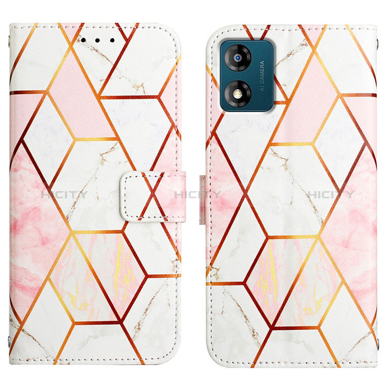 Funda de Cuero Cartera con Soporte Patron de Moda Carcasa YB4 para Motorola Moto E13