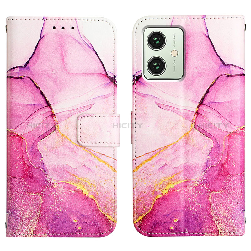 Funda de Cuero Cartera con Soporte Patron de Moda Carcasa YB4 para Motorola Moto G54 5G