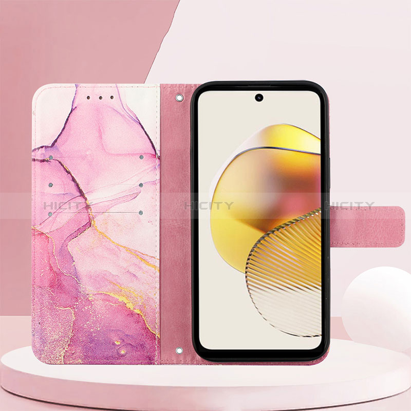 Funda de Cuero Cartera con Soporte Patron de Moda Carcasa YB4 para Motorola Moto G73 5G