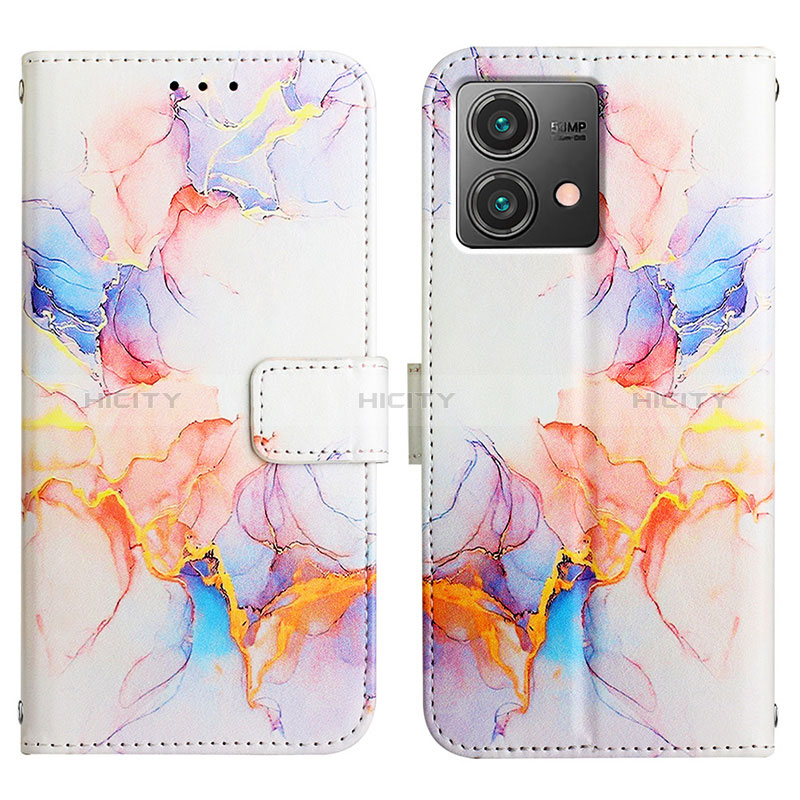 Funda de Cuero Cartera con Soporte Patron de Moda Carcasa YB4 para Motorola Moto G84 5G