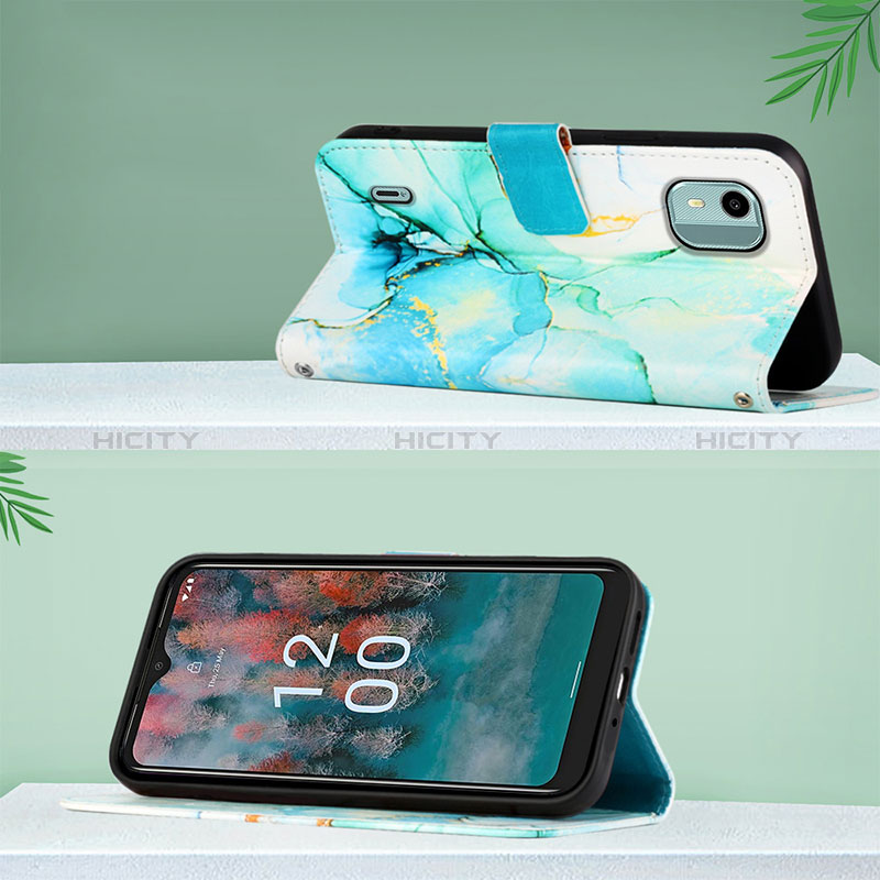 Funda de Cuero Cartera con Soporte Patron de Moda Carcasa YB4 para Nokia C12 Plus